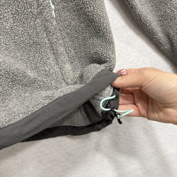 North Face Jacket Womens Medium Gray Fleece Polartec Full Zip Outdoors Pockets - Picture 4 of 11